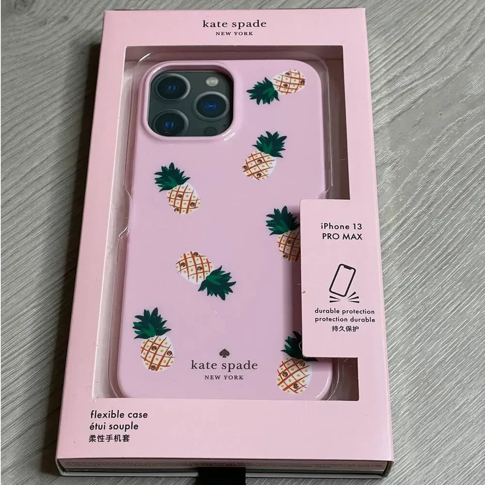 Kate Spade Jeweled Pineapple Pink Iphone 13 PRO MAX case